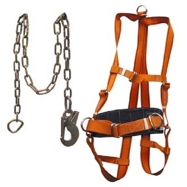 Пояс предохранительный УСП II ГЖ (ПП 2 ГЖ) с плечевыми и ножными лямками, цепь