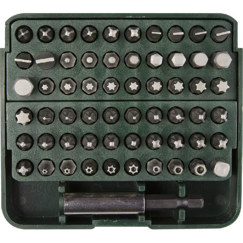 Биты KRAFTOOL "EXPERT" с адаптером в пластиковом боксе, Cr-V, 61 предмет 26140-H61