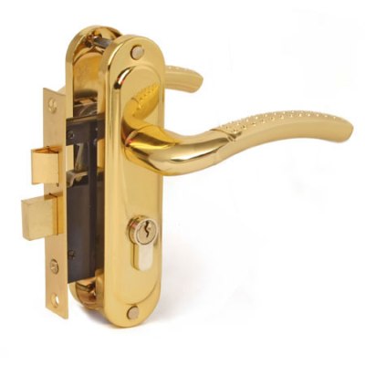 AVERS 0827/60-G золото м/о 50 Замок врезной с/руч (24)