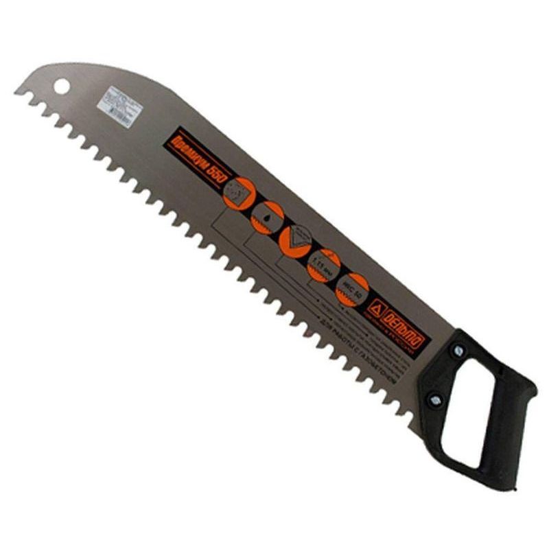 Ножовка по пенобетону "Дельта" 500 мм, крупный зуб, шаг 15 мм 42-2-200 — изображение 4