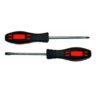 Отвертка шлицевая Профи SL 6х150 мм черно-красная ручка CrV магнитный кончик 11424
