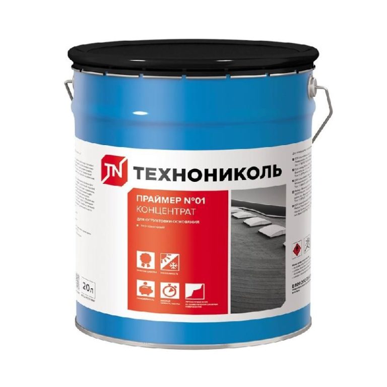 Праймер битумный ТЕХНОНИКОЛЬ №01 концентрат ведро 20 л