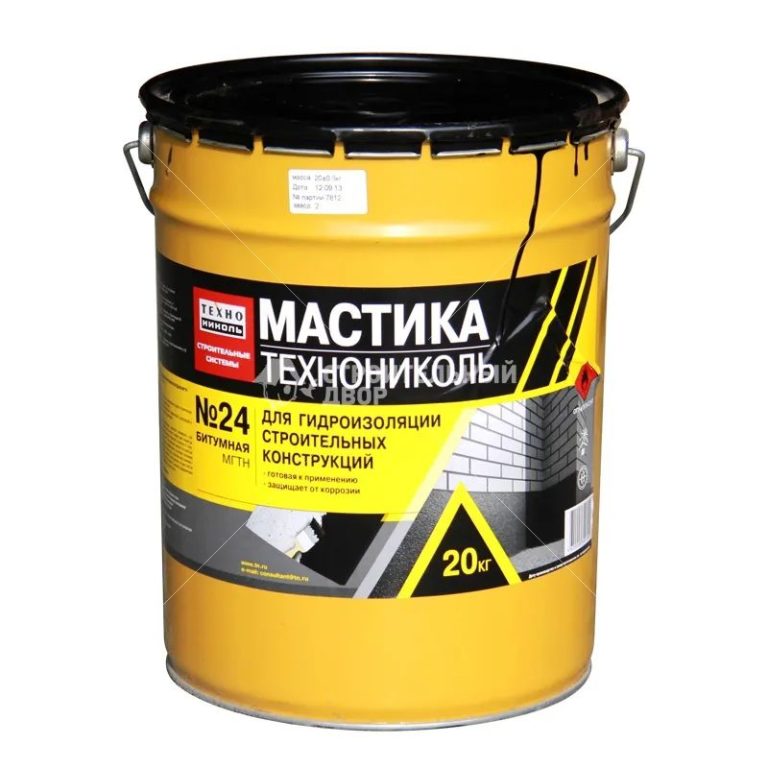 Мастика гидроизоляционная ТЕХНОНИКОЛЬ №24 (МГТН) (20кг) (224507)