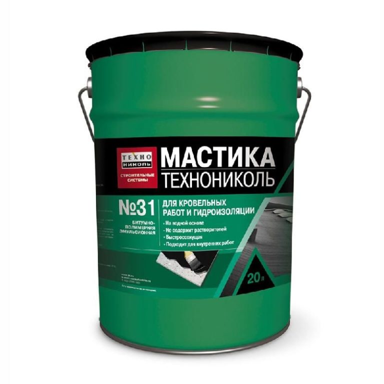 Мастика для кровельных и гидроизоляционных работ ТЕХНОНИКОЛЬ №31 (18кг) (432199)
