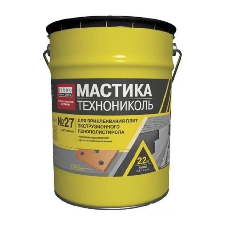 Мастика приклеивающая ТЕХНОНИКОЛЬ №27 ведро 22 кг (351220)