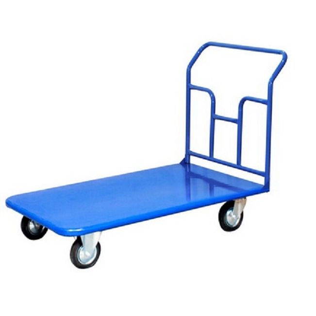 Тележка платформенная с двумя ручками 500х800 колесо ф125 мм. — изображение 2
