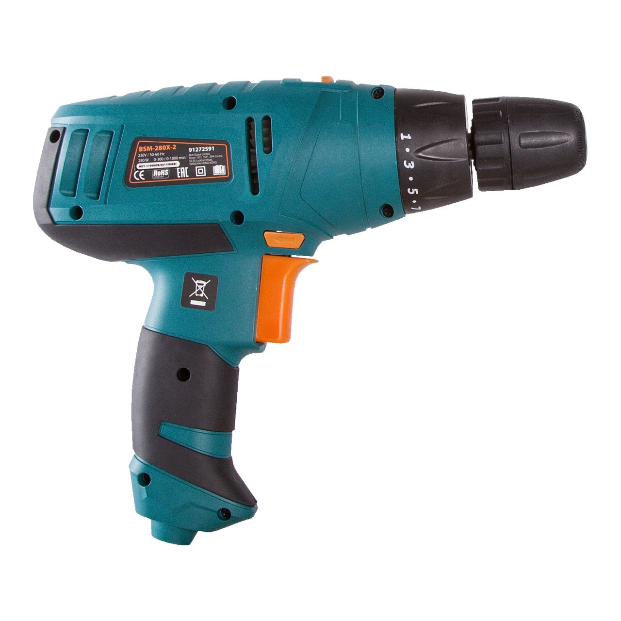 Дрель-шуруповерт электрический BORT BSM-280X-2 — изображение 3
