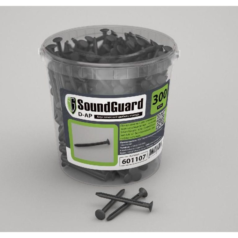 Акустический дюбель-гвоздь SoundGuard DA-P (дл.75 х тол.6,5мм) (300шт/уп)
