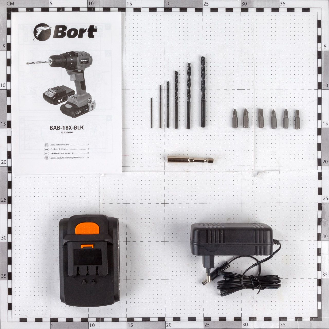 Дрель-шуруповерт аккумуляторная BORT BAB-18X-BLK (2x1,5А.ч) — изображение 4