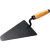 Мастерок штукатура стальной, деревянная усиленная ручка (Россия) 86220