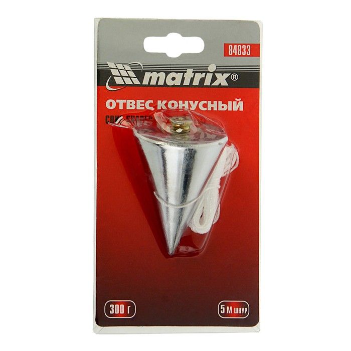 Отвес строительный "Конус" 300 г 84833 — изображение 2