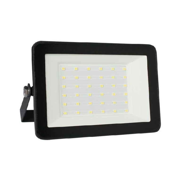 Прожектор светодиодный RSV-SFL-3-30W-6500K-IP65, 6500K, 30 W SMD, IP 65,цвет чёрный, слим