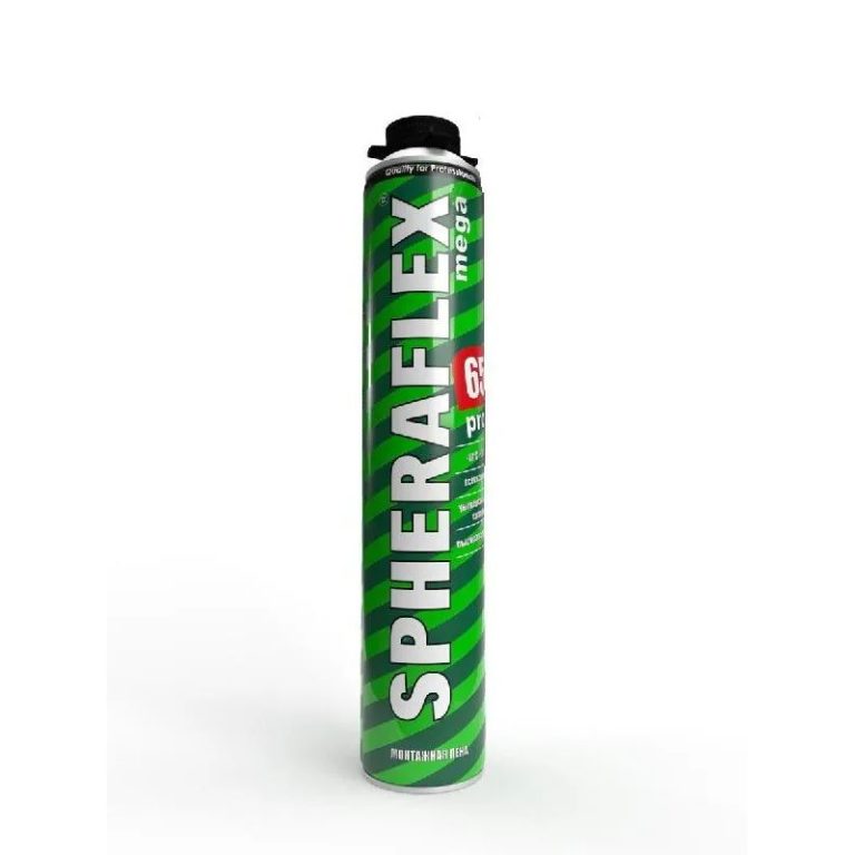 Пена монтажная "SPHERAFLEX MEGA 65 PRO" 850 мл, профессиональная (12шт/кор)