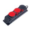Колодка штепсельная с крышкой 2*3*25А+1*16А , IP44 (КАУЧУК)
