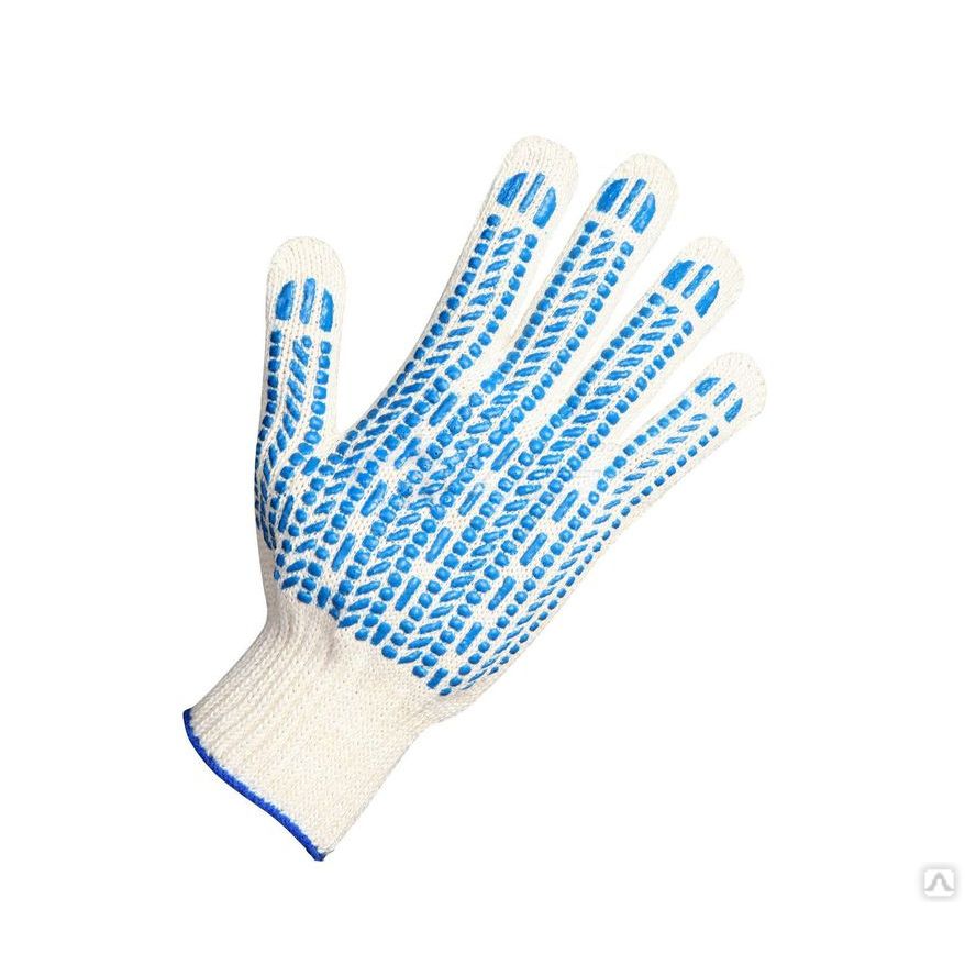 Перчатки х/б с ПВХ напылением 10 класс SHIMA — изображение 4