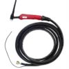 Горелка TIG 17F 140A (35%), M12x1, 4m, гибкая-с упр. разъёмами 2-3-5pin
