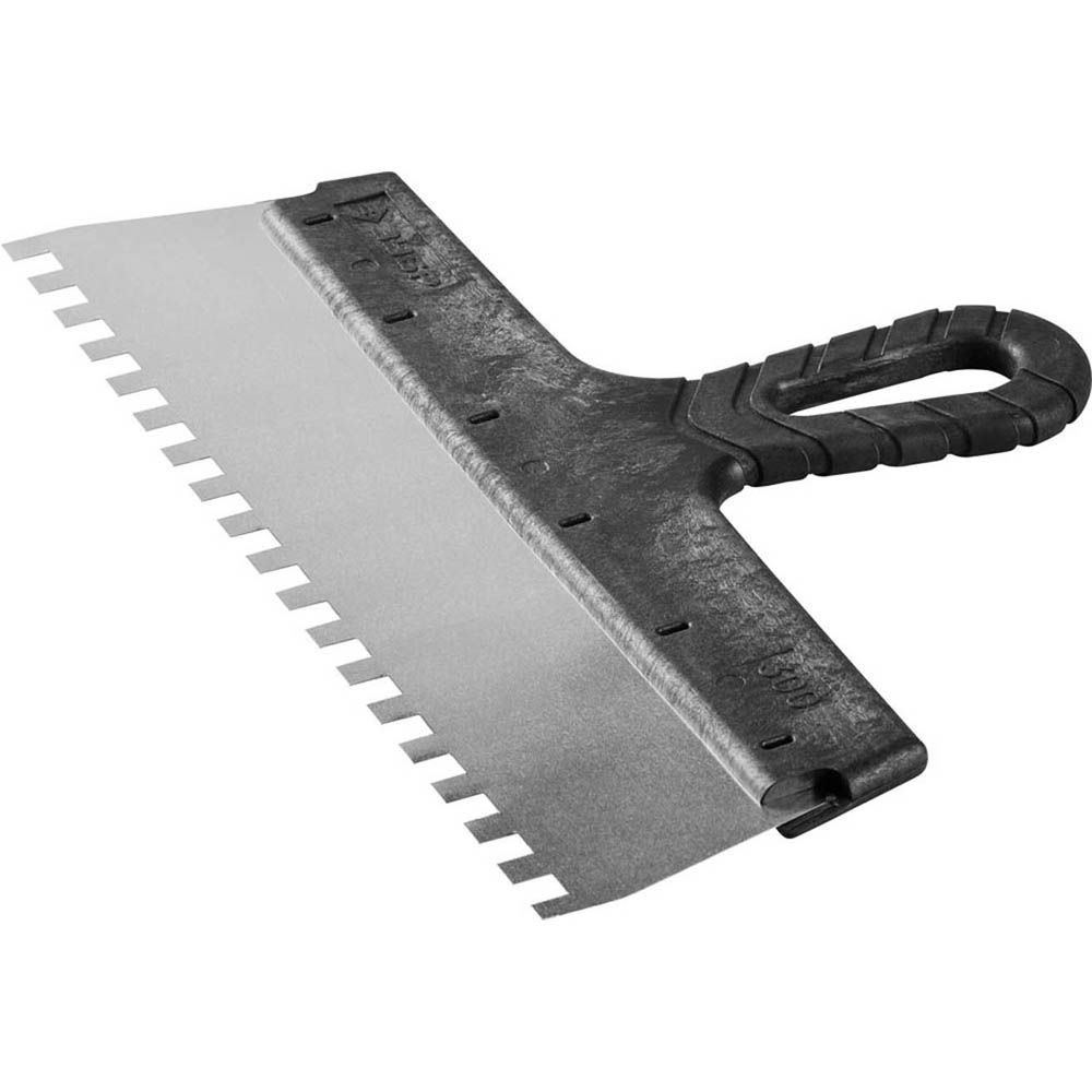 Шпатель фасадный L=200мм (зуб 6 мм) нерж.сталь,пл.р (12-7-200) — изображение 5