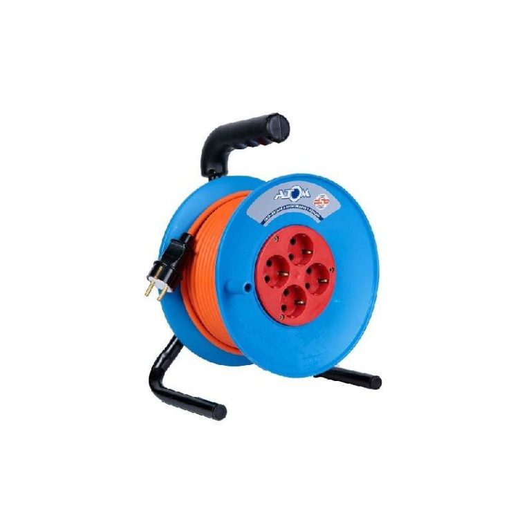 Удлинитель - 50м, ПВС 3х1,5 катушка, 4 роз., IP44, (УС1-2В-50/2,2 (16А, 2200Вт) 40174