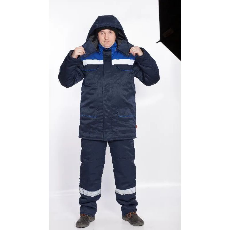 Костюм мужской утепленный "Борей- Экстра" цв.василек/синий СОП р.48-50/5-6