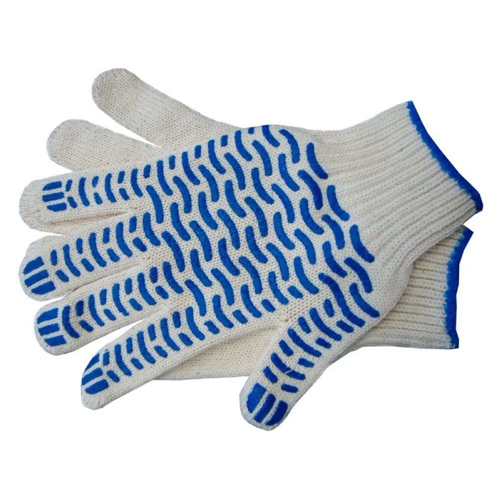 Перчатки х/б с ПВХ ВОЛНА, 10 класс 5 нитей — изображение 2