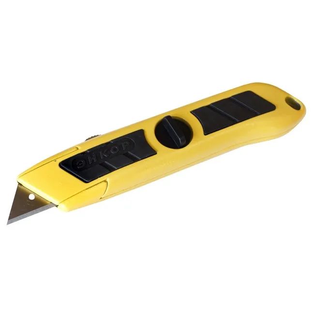 Нож трапеция для линолеума (лезвие,мет.оцинк.корп.) 19-0-110