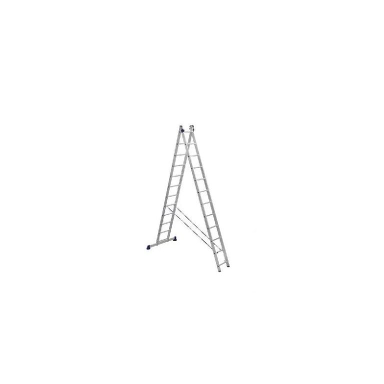 Алюминиевая двухсекционная лестница 2х11 Н=5,34м. ALUMET