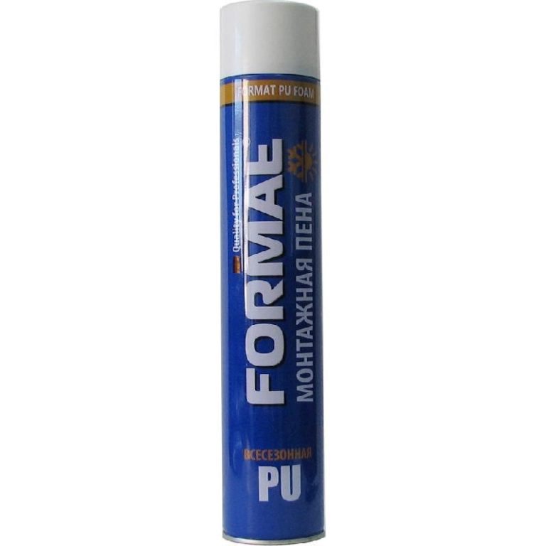 Пена монтажная "FORMAT PU" 750 мл, бытовая всесезонная (12шт/кор)