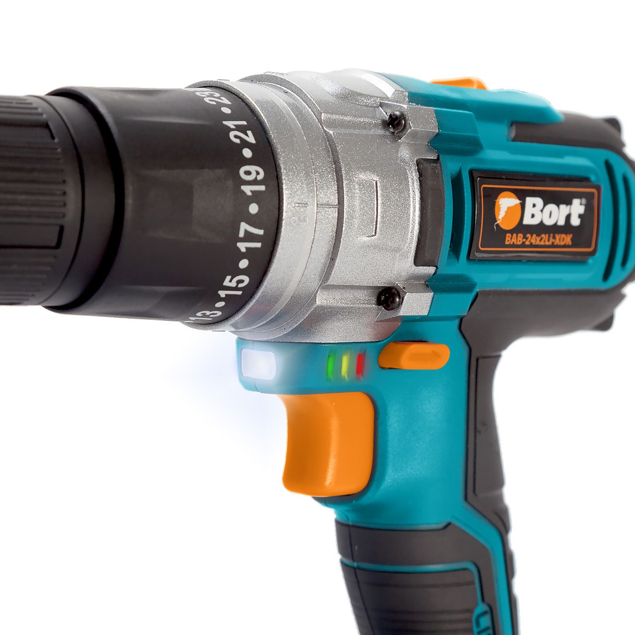 Дрель-шуруповерт аккумуляторная BORT BAB-24x2Li-XDK (2x2,0А.ч) — изображение 3