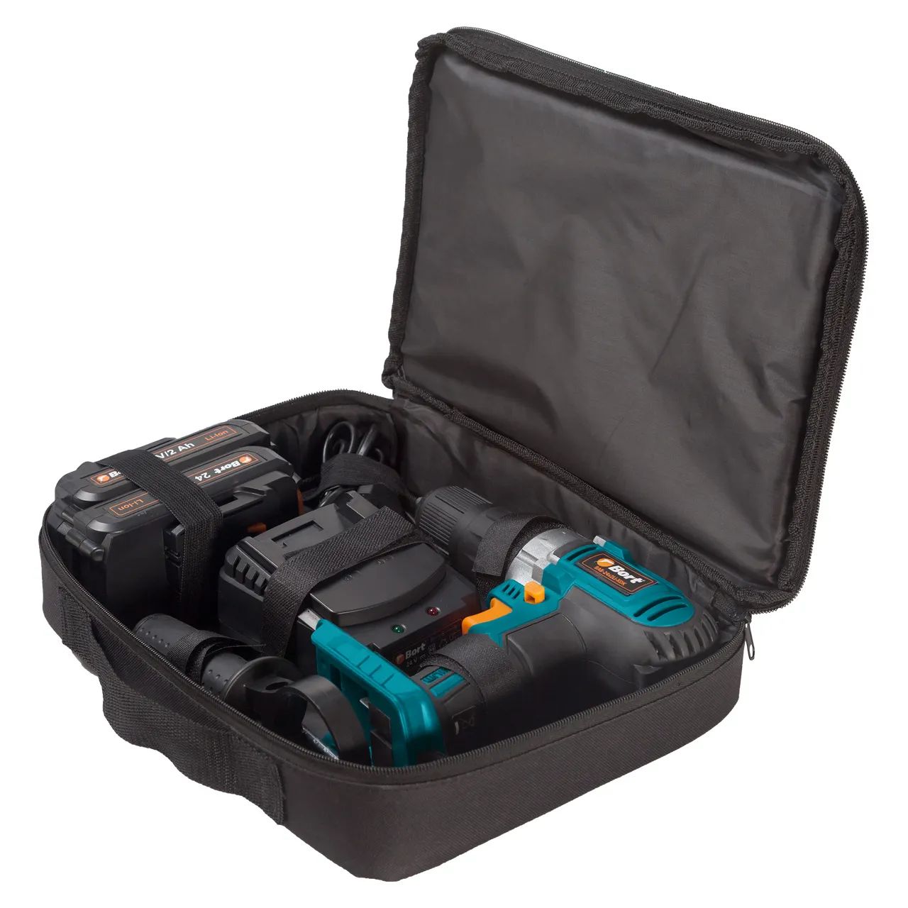 Дрель-шуруповерт аккумуляторная BORT BAB-24x2Li-XDK (2x2,0А.ч) — изображение 6