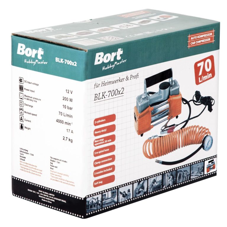 Компрессор автомобильный BORT BLK-700x2 — изображение 4