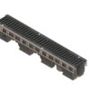 Лоток водоотводный PolyMax Drive DN100 h170 пластиковый с решеткой щелевой чугунной ВЧ кл.D (комплект)