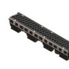 Лоток водоотводный PolyMax Drive DN100 h170 пластиковый с решеткой щелевой чугунной ВЧ кл. Е (комплект)