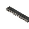 Лоток водоотводный PolyMax Drive DN100 h96 пластиковый с решеткой щелевой чугунной ВЧ кл. Е (комплект)