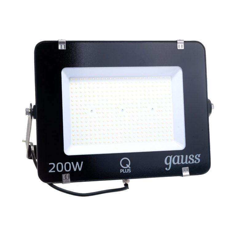 Прожектор светодиодный Led 200Вт IP65 6500К черн. 1/6 Gauss 613100200 — изображение 3
