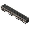 Лоток водоотводный PolyMax Drive DN100 h136 пластиковый с решеткой щелевой чугунной ВЧ кл. Е (комплект)