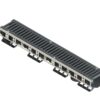 Лоток водоотводный PolyMax Drive DN100 h136 пластиковый с решеткой щелевой чугунной ВЧ кл.С (комплект)