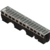 Лоток водоотводный PolyMax Drive DN100 h200 пластиковый с решеткой ячеистой ОС кл.А (комплект)