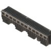 Лоток водоотводный PolyMax Drive DN100 h216 пластиковый с решеткой щелевой чугунной ВЧ кл.D (комплект)