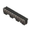 Лоток водоотводный PolyMax Drive DN100 h216 пластиковый с решеткой щелевой чугунной ВЧ кл.Е (комплект)