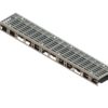 Лоток водоотводный PolyMax Drive DN100 h60 пластиковый с решеткой ячеистой ОС кл.А (комплект)