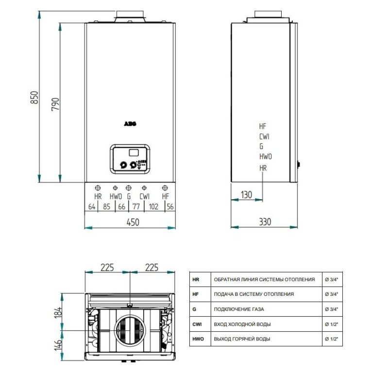 Настенный газовый двухконтурный котел AEG GBT 232 — изображение 2
