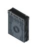 Пескоуловитель PolyMax Drive DN100 h614 на защелках с решеткой щелевой из высокопрочного чугуна кл.D400 (к-т)