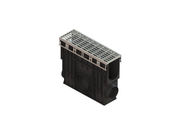 Пескоуловитель пластиковый PolyMax Drive DN100 H400 с решеткой ячеистой ОС кл. А15 (к-т)