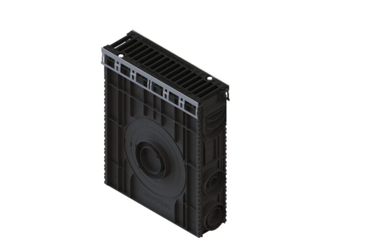 Пескоуловитель пластиковый PolyMax Drive DN100 с решеткой «щель» ВЧ кл. С250 (к-т)