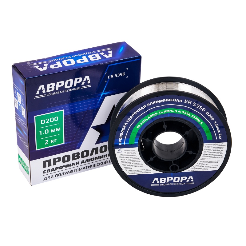 Проволока сварочная алюминиевая ER 5356 d.1.0 мм 2кг D200