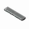 Лоток водоотводный пластиковый PolyMax Drive DN150 h80 с решеткой ячеистой ОС кл.А15 (к-т)