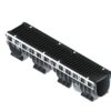 Лоток водоотводный пластиковый PolyMax Drive DN150 h216 с решеткой щелевой чугунной ВЧ кл.D400 (к-т)