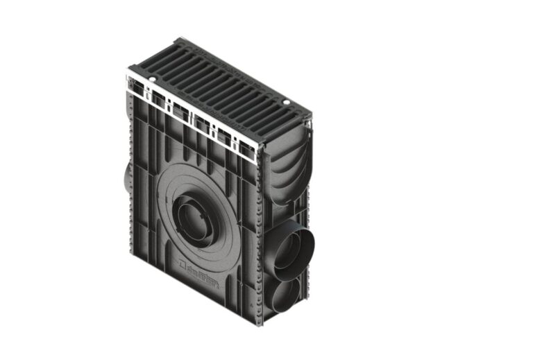 Пескоуловитель сборный DN150 пластиковый PolyMax Drive с решеткой чугунной щель кл.C (к-т) 082800733