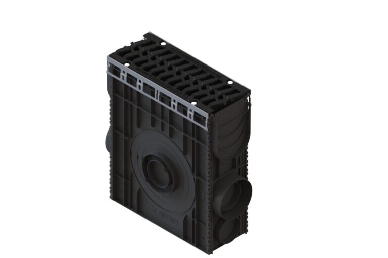 Пескоуловитель сборный DN150 пластиковый PolyMax Drive с решеткой чугунной шина кл.Е (к-т) 082800755