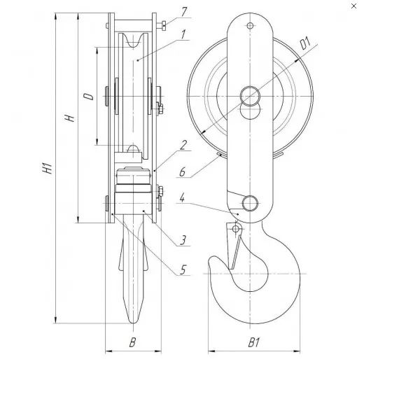 Блок БМ-5 без крюка — изображение 5
